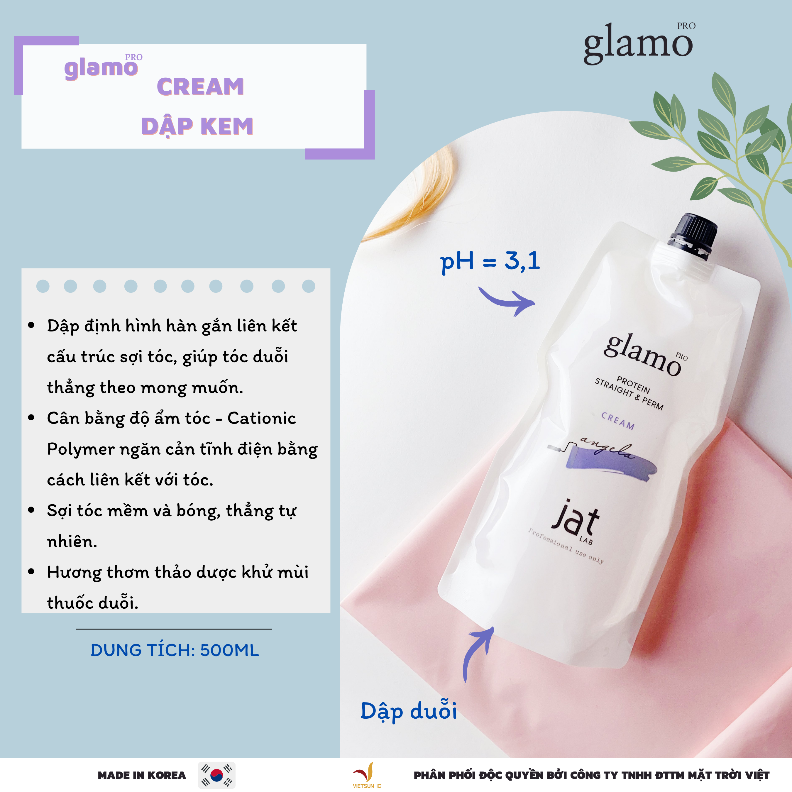 Dập định hình Protein cao cấp dạng kem Cream