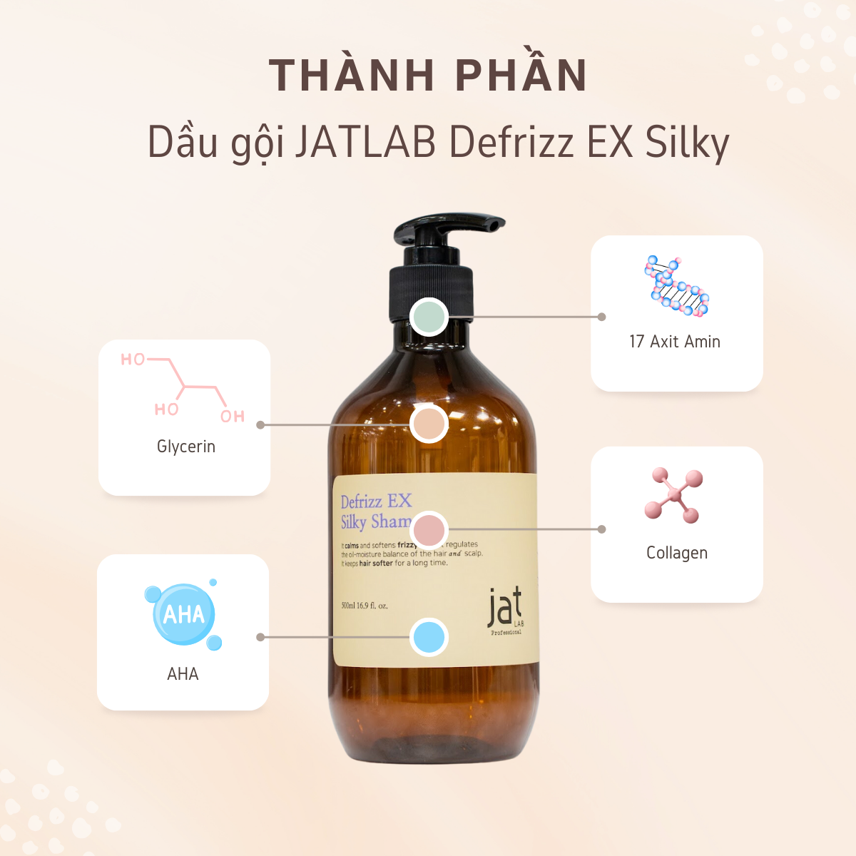Dầu gội Jatlab Defrizz EX Silky