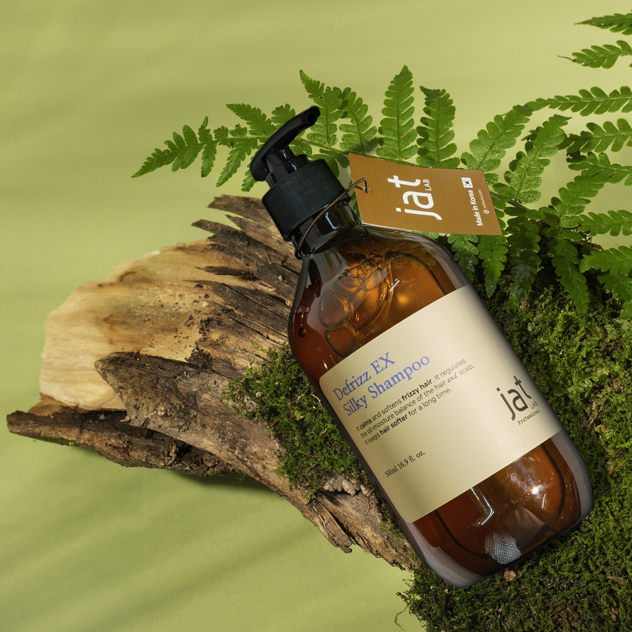 Dầu gội JATLAB Defrizz EX Silky tái tạo và phục hồi suôn mượt cấu trúc tóc