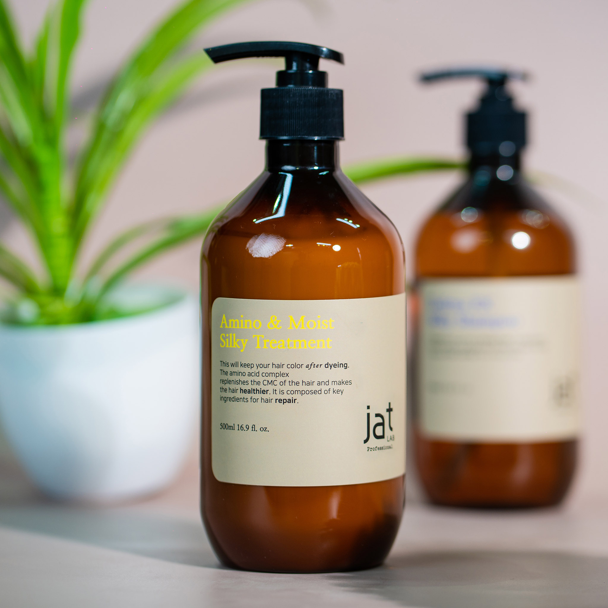 Dầu gội JATLAB Defrizz EX Silky tái tạo và phục hồi suôn mượt cấu trúc tóc