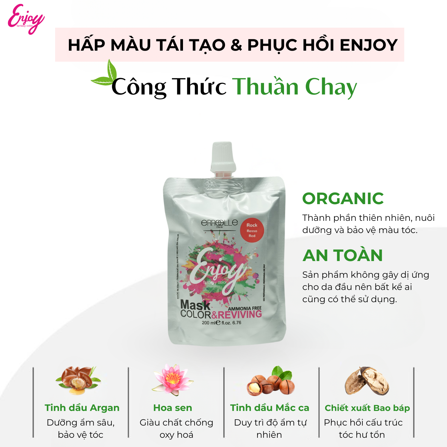 Mặt nạ nhuộm màu sáng tạo Enjoy