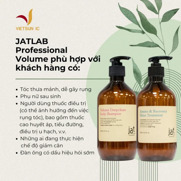 Dầu gội kích thích mọc tóc JATLAB Volume Deepclean Scalp