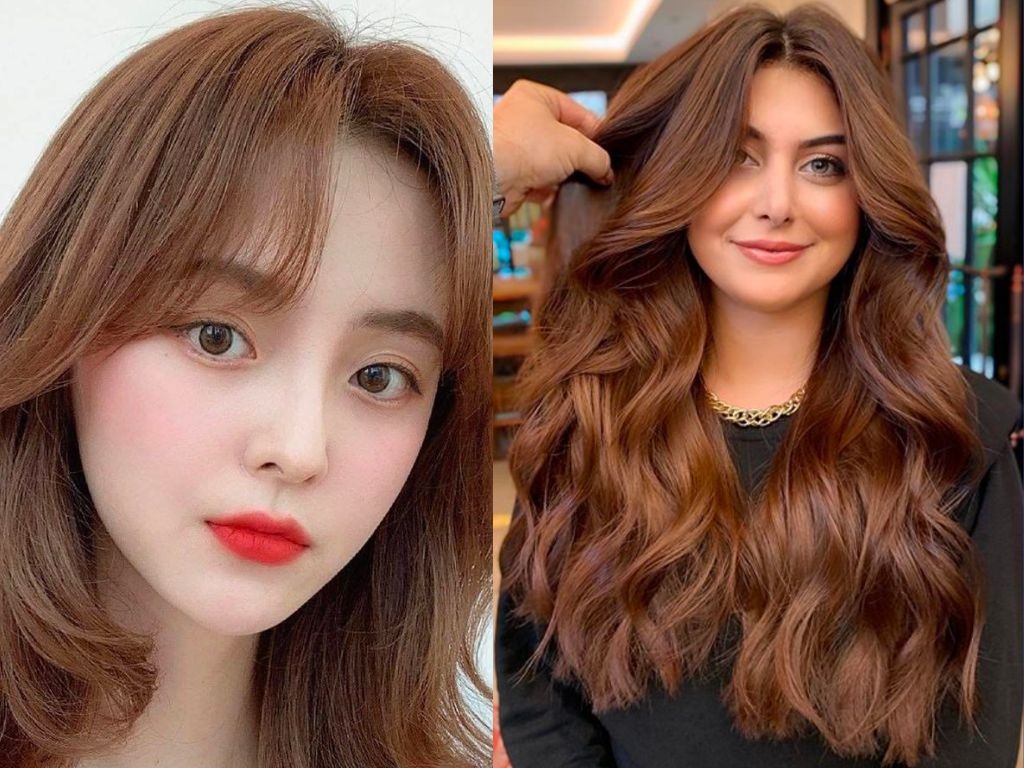Màu tóc cho da ngăm không tẩy - Nâu hạt dẻ 