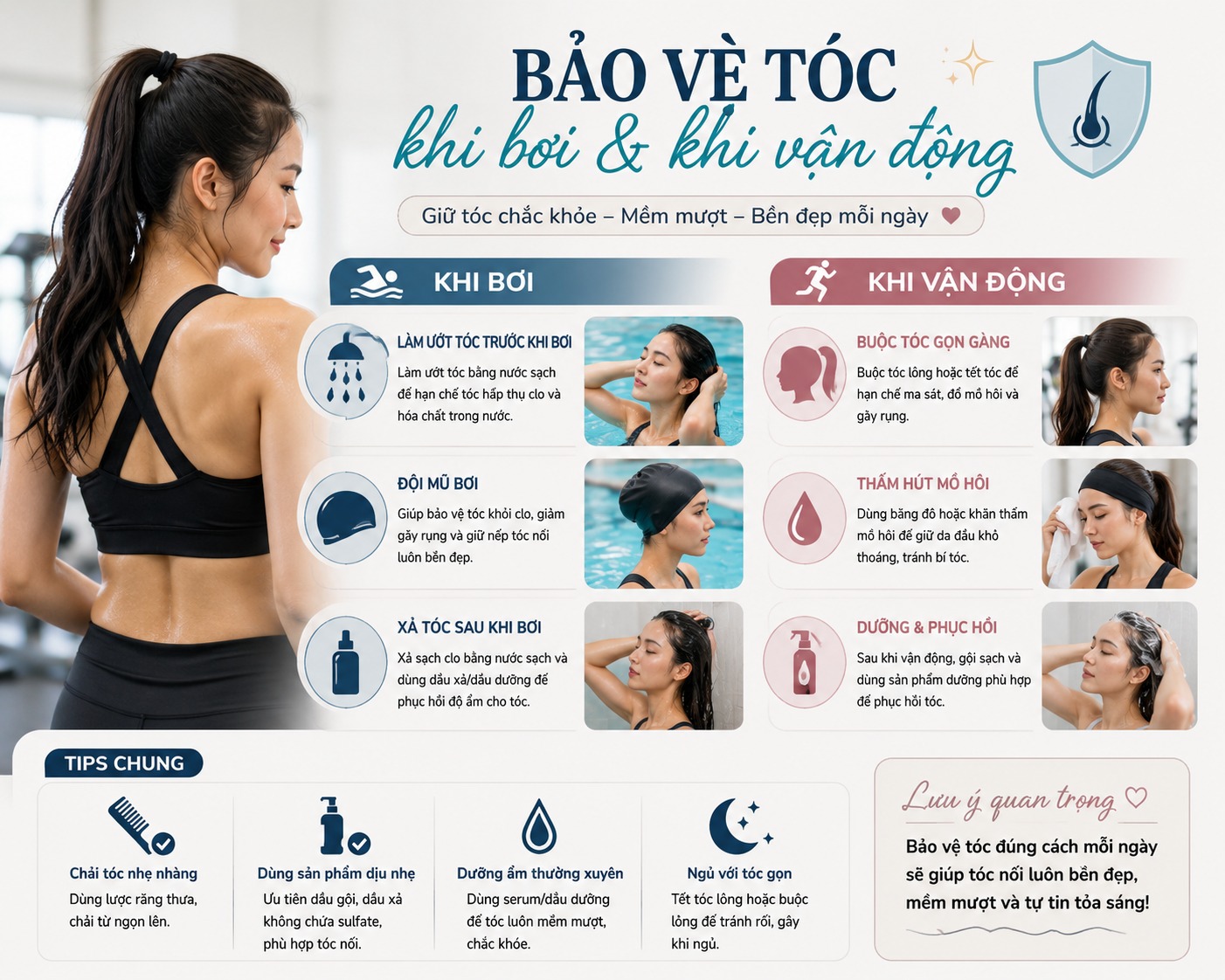 chăm sóc tóc nối