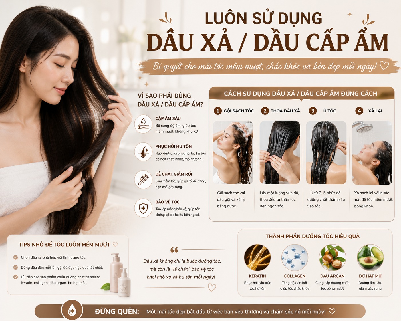 chăm sóc tóc nối