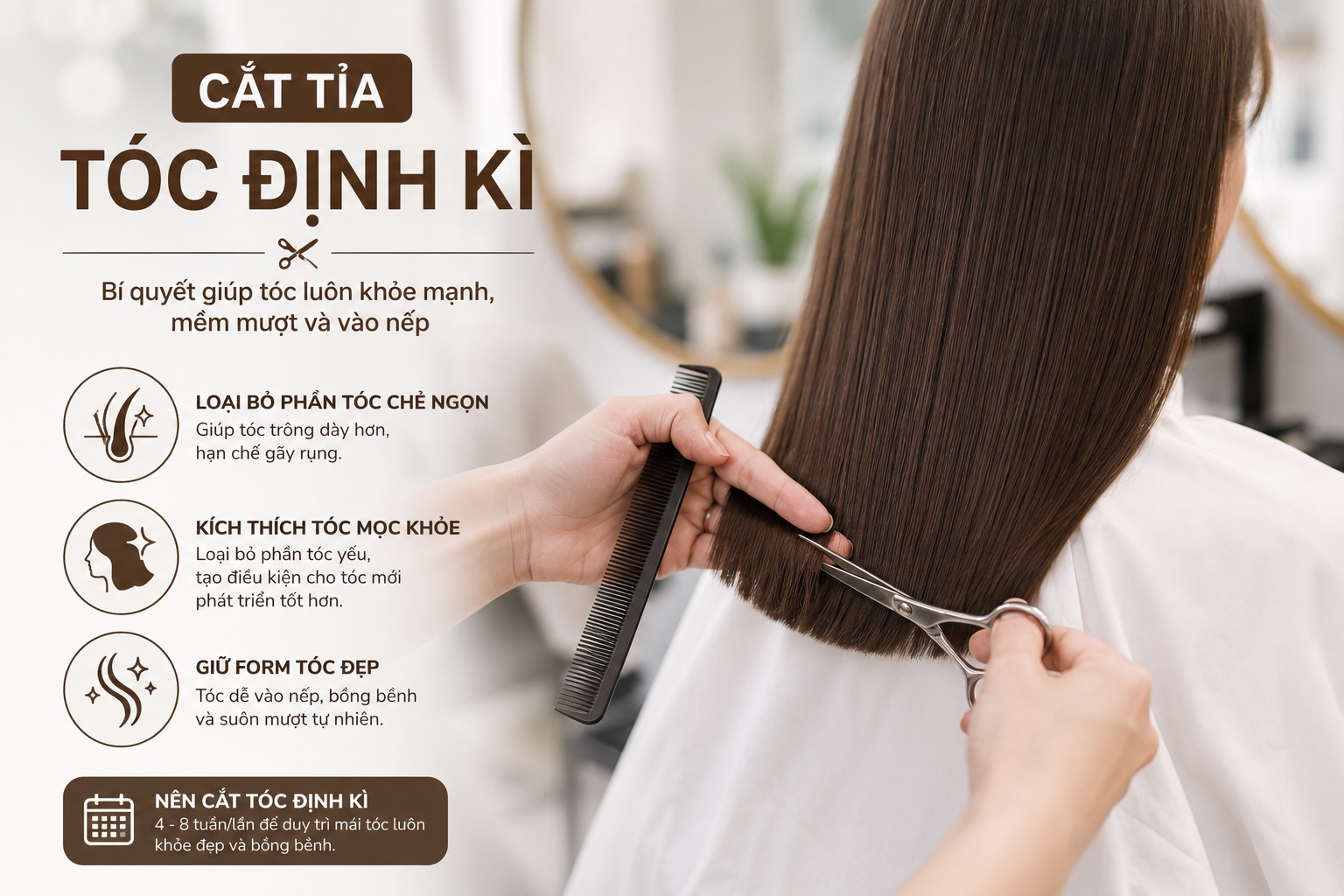 chăm sóc tóc nối