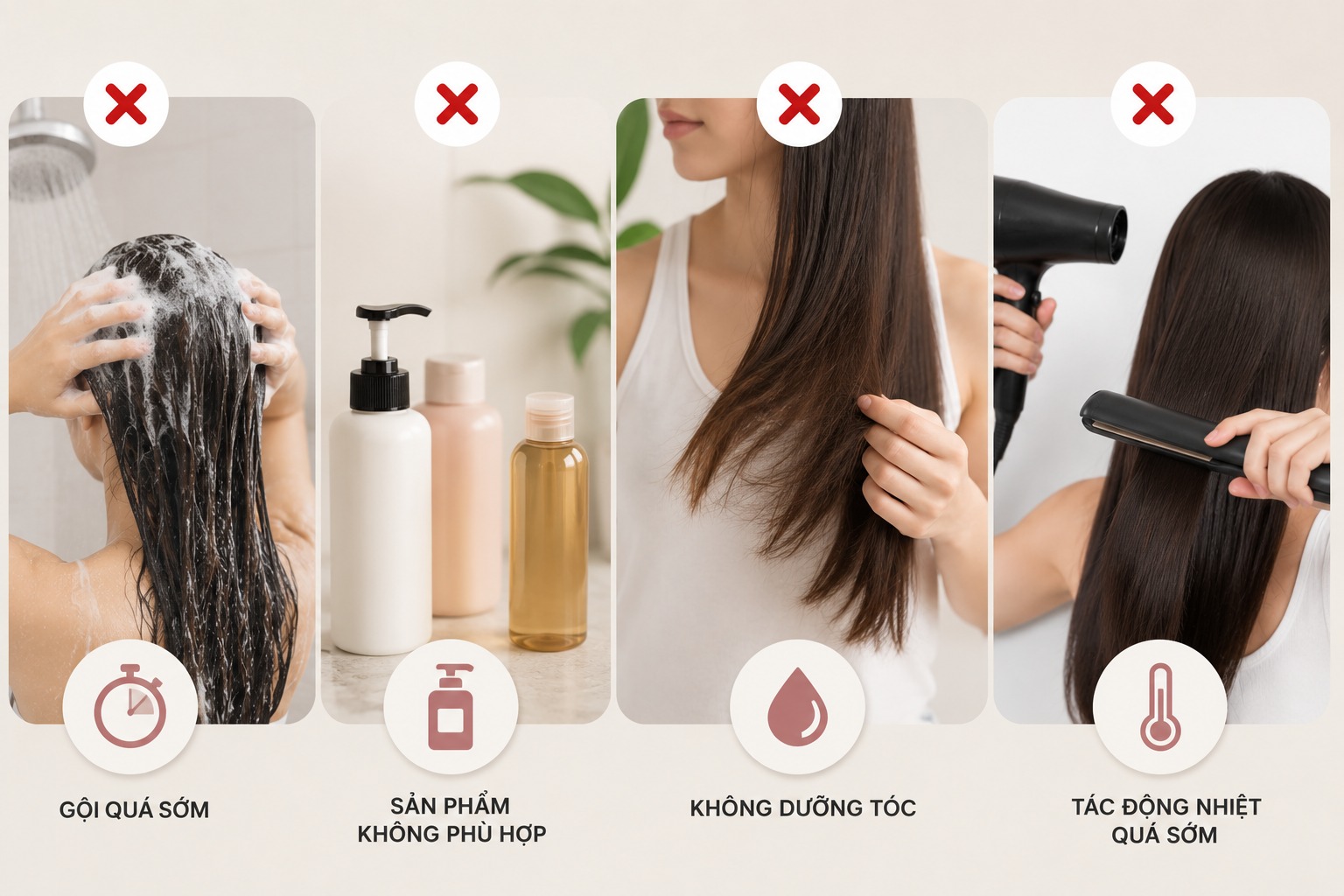 duỗi tóc bao lâu thì gội đầu được