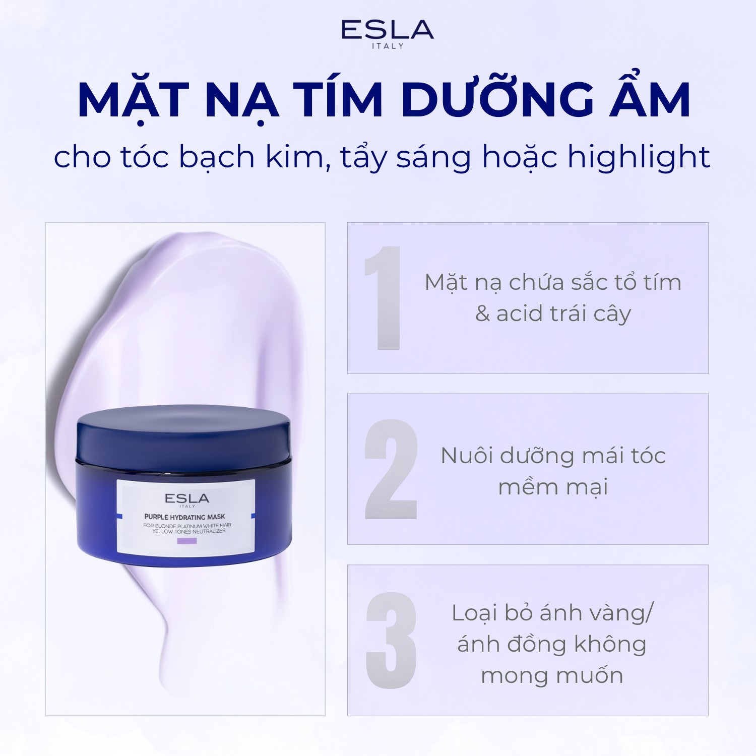 Mặt nạ tím dưỡng ẩm